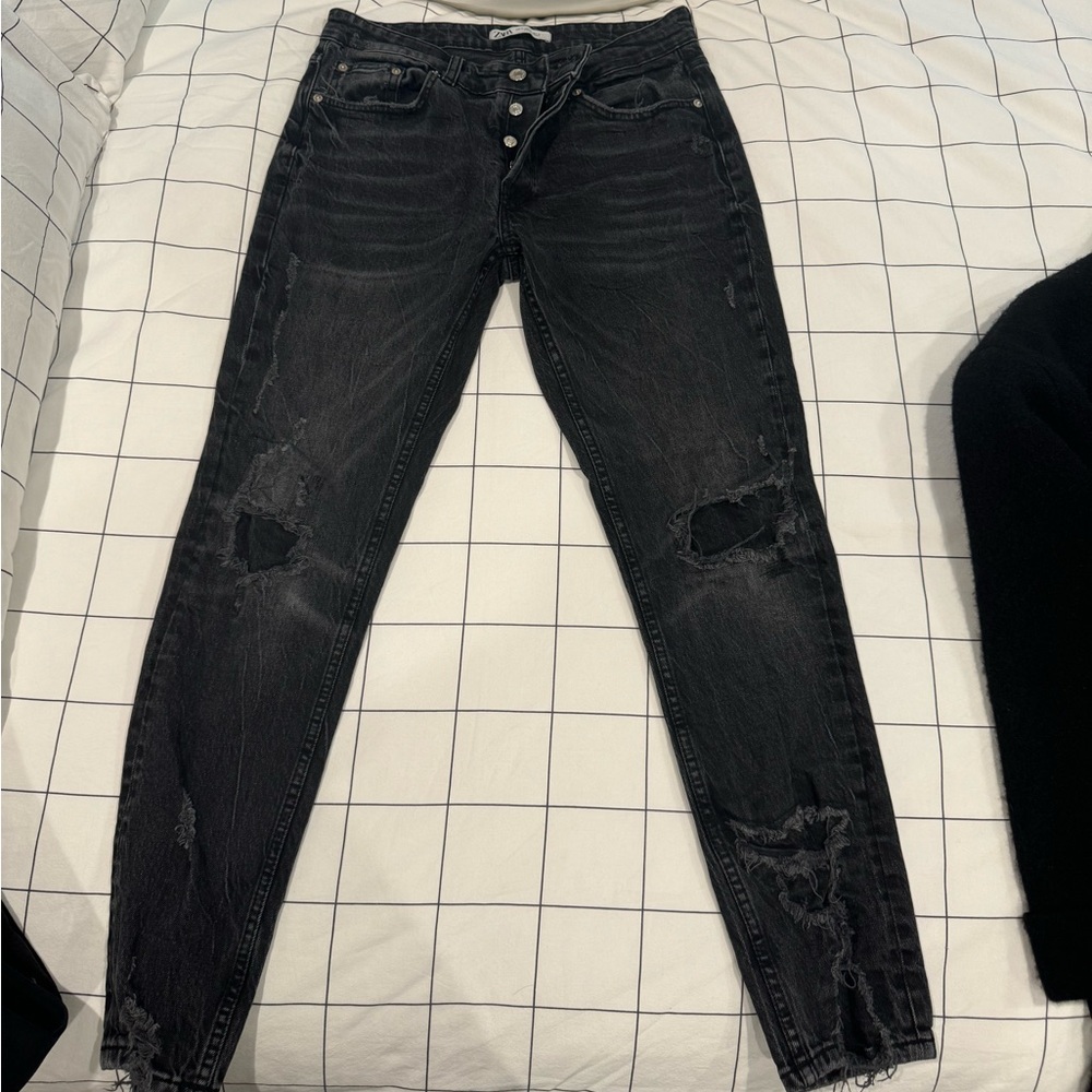 Zara Skinny Jeans Distressed